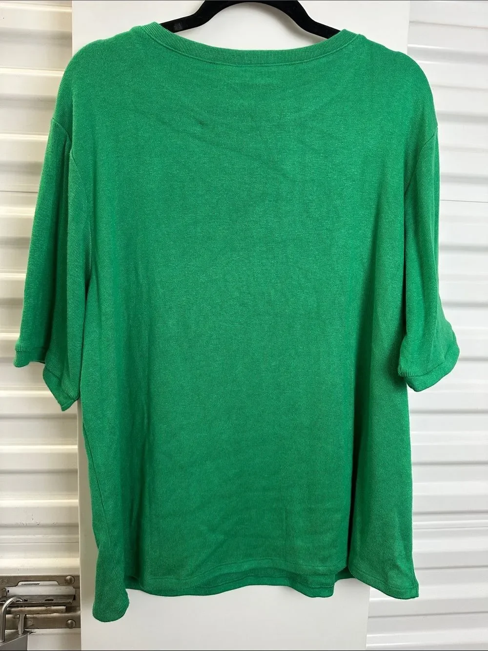 GIGIO Plus+ Green Short Sleeve Crewneck Sweater